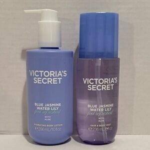 Victoria’s Secret NEW Blue Jasmine Water Lily Body Lotion & Hair & Body Mist